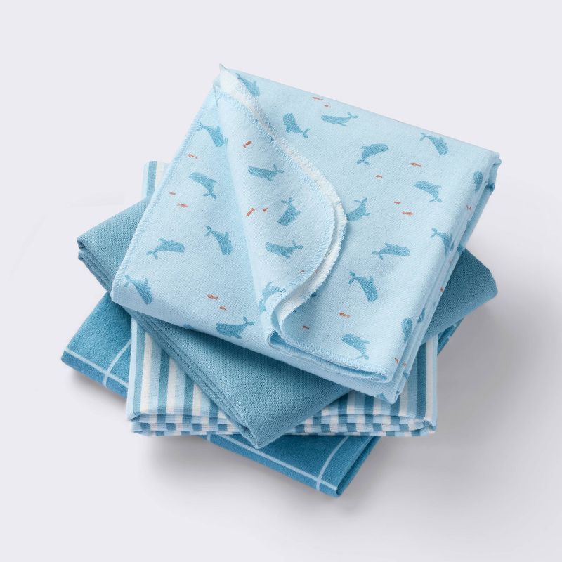 Cloud Island Flannel Baby Blanket (4-Pack).