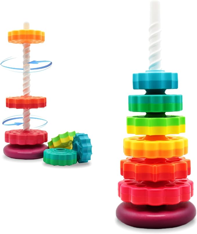 LUCKFUTURE Educational Spinning Stacking Toys.