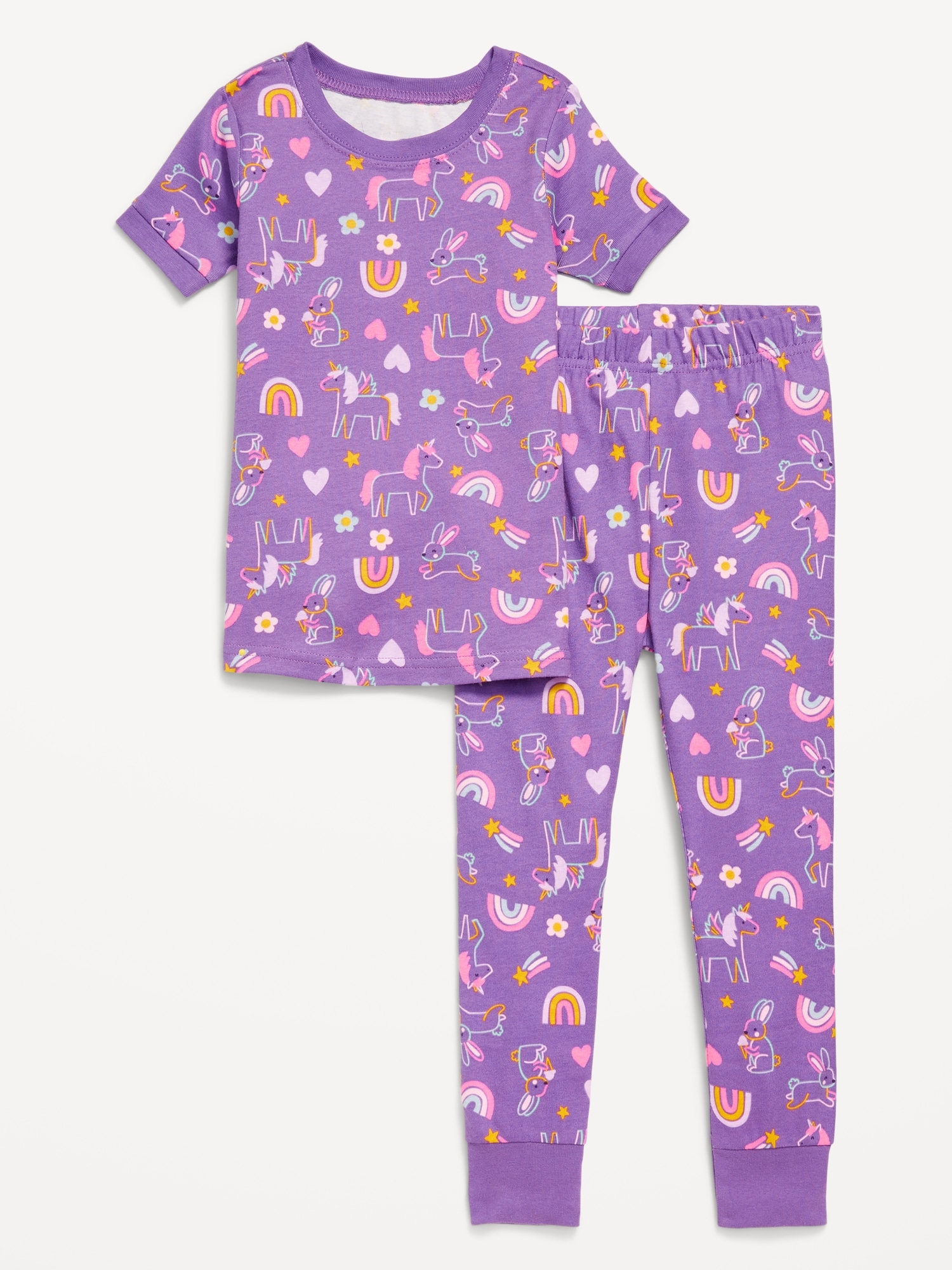 Printed Snug-Fit Pajama Set for Toddler & Baby.