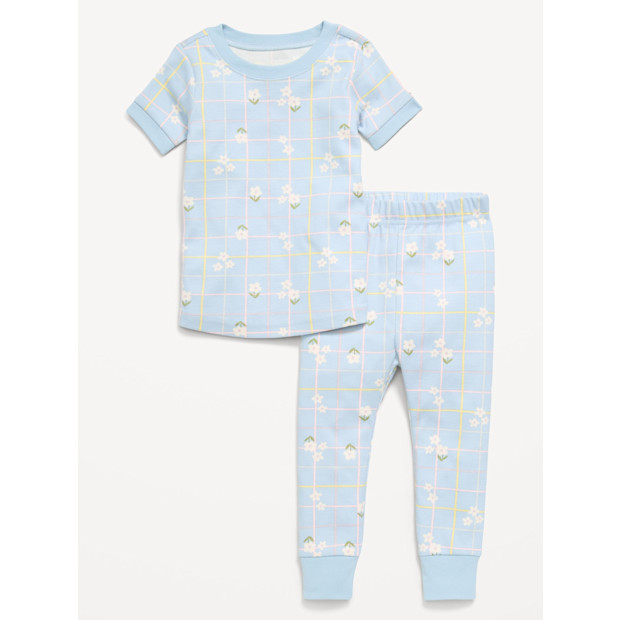 Printed Snug-Fit Pajama Set for Toddler & Baby.