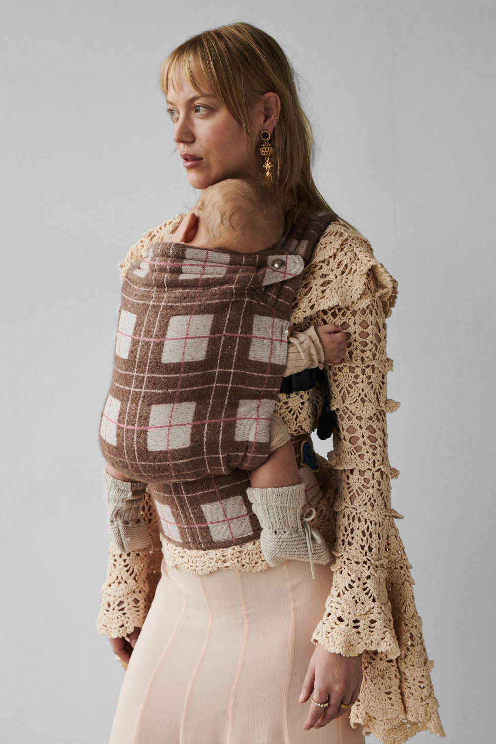 Artipoppe Zeitgeist Tartan Melrose in organic cashmere and silk.