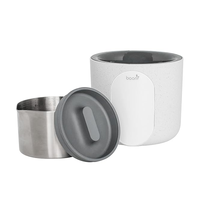 Boon Tempro Direct Heat Breastmilk Warmer - Retains Nutrients in Baby Formula and Breastmilk - Quick Liquid Warmer with Real Time Temp Reading - Breastfeeding Essentials