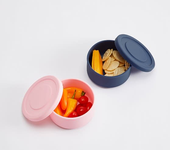 Mini Plastic Food Storage Containers With Lids Small Airtight Containers  Round School Lunch Box For Children