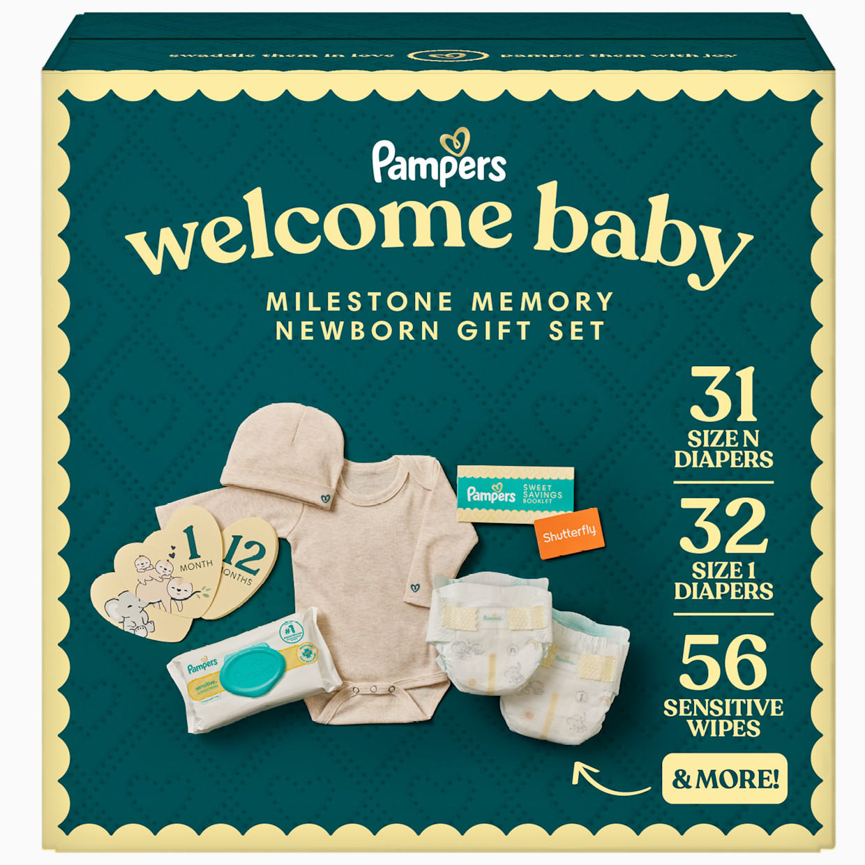Pampers Milestone Memories Gift Set.