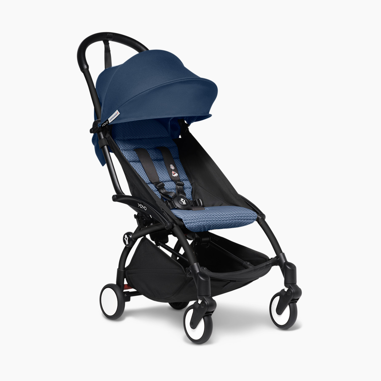 Stokke YOYO³ stroller from 6 months - Black Frame/Air France.