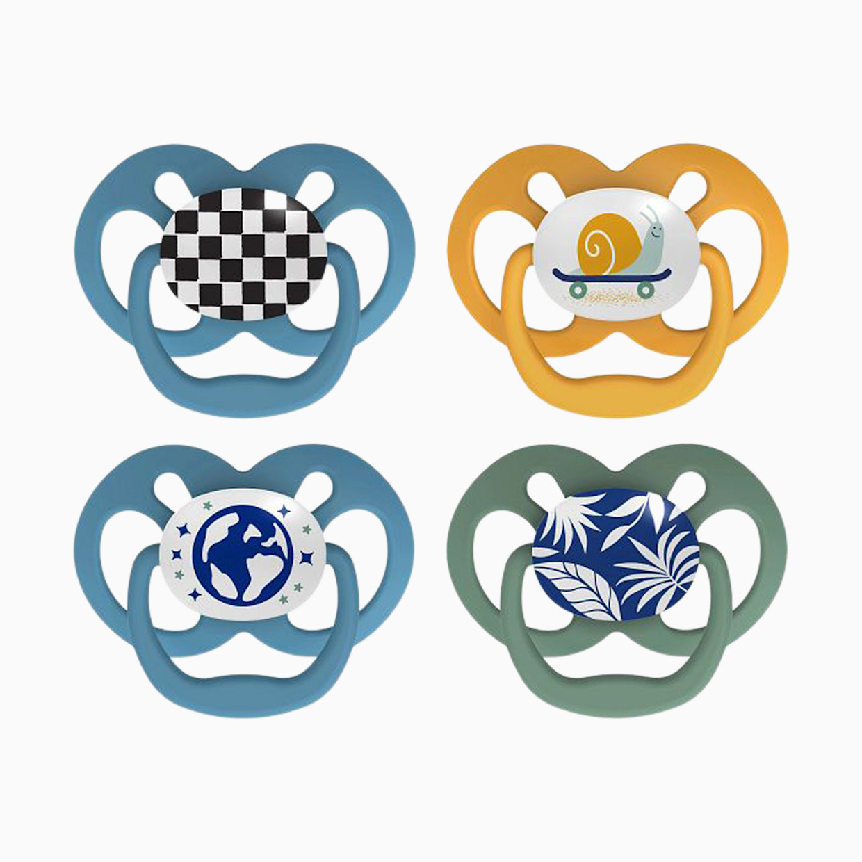 Dr. Brown's Advantage Pacifier (4-Pack) - Blue Nature, 2.