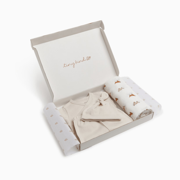 Tiny Kind New Arrivals Organic 4 Piece Gift Set.
