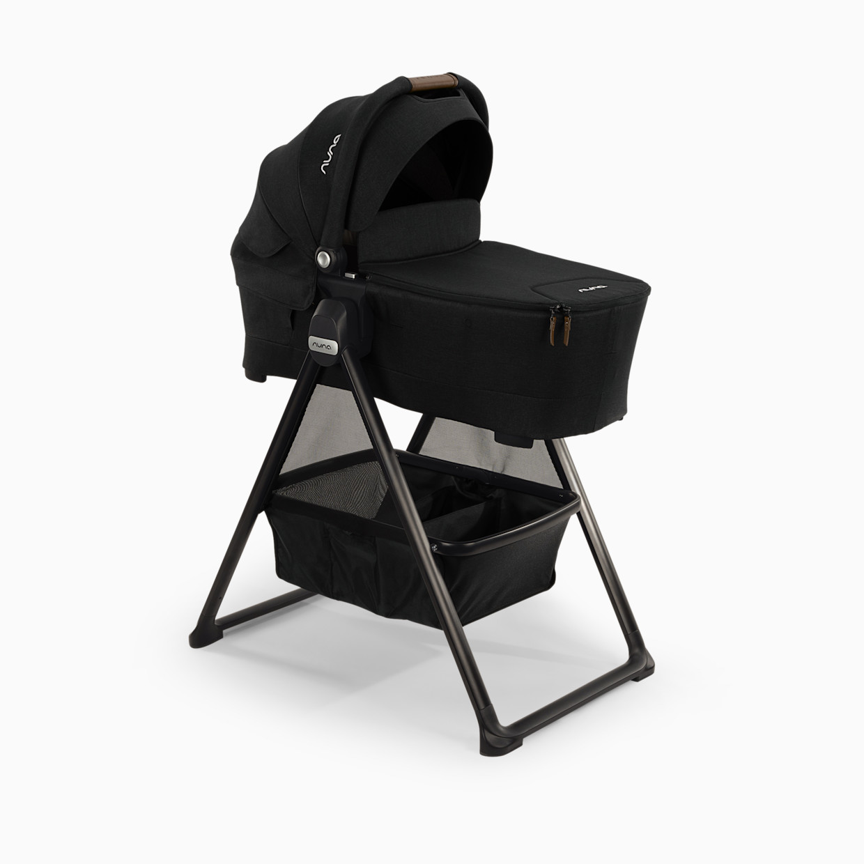 Nuna SWIV & TRIV Series Bassinet + Stand - Caviar.
