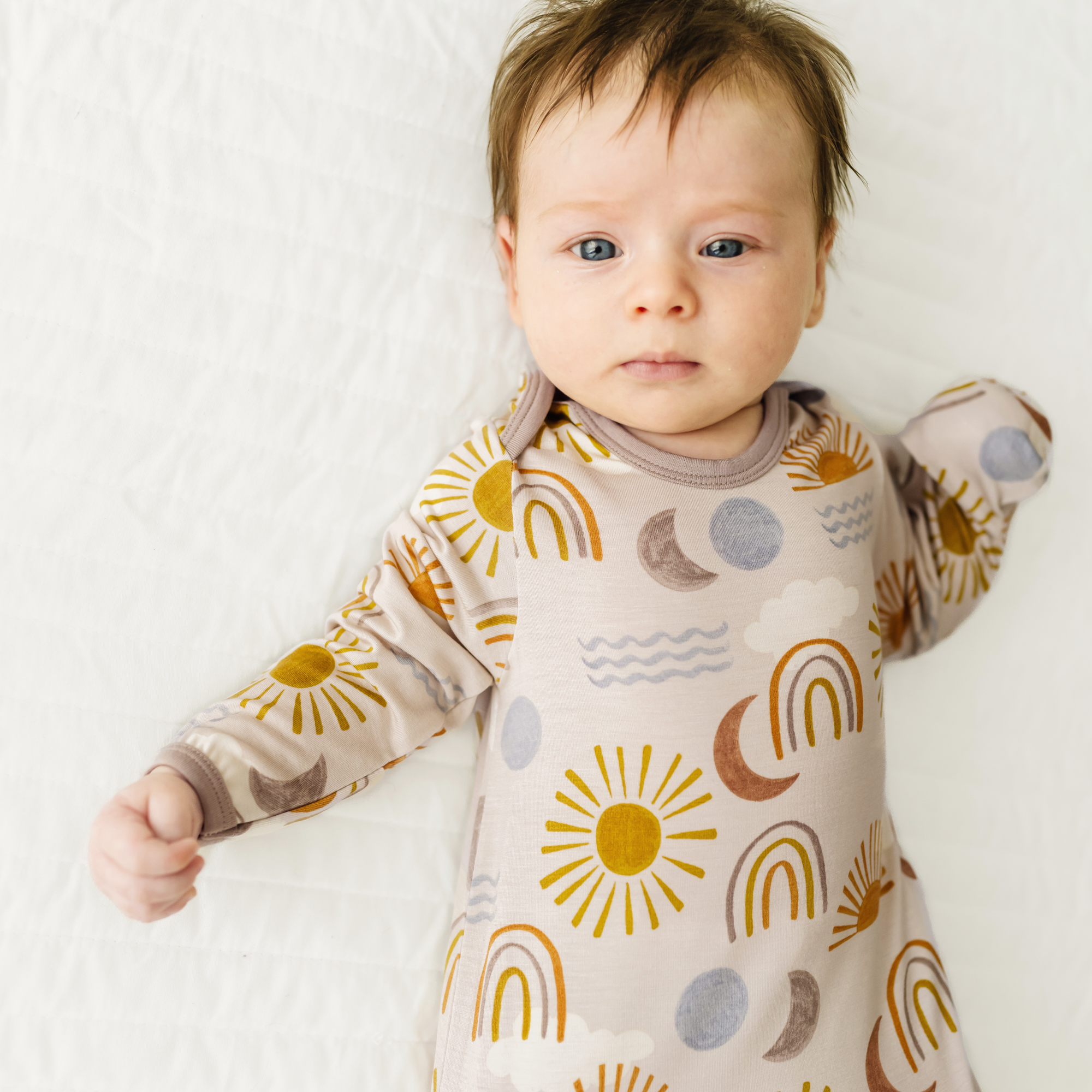 Little Sleepies Infant Gown - Desert Sunrise, One Size.