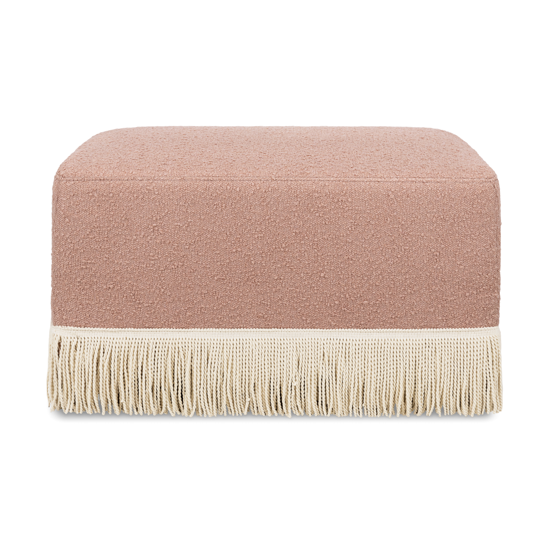 Thumbnail of Rose Boucle With Ivory Tassel Fringe