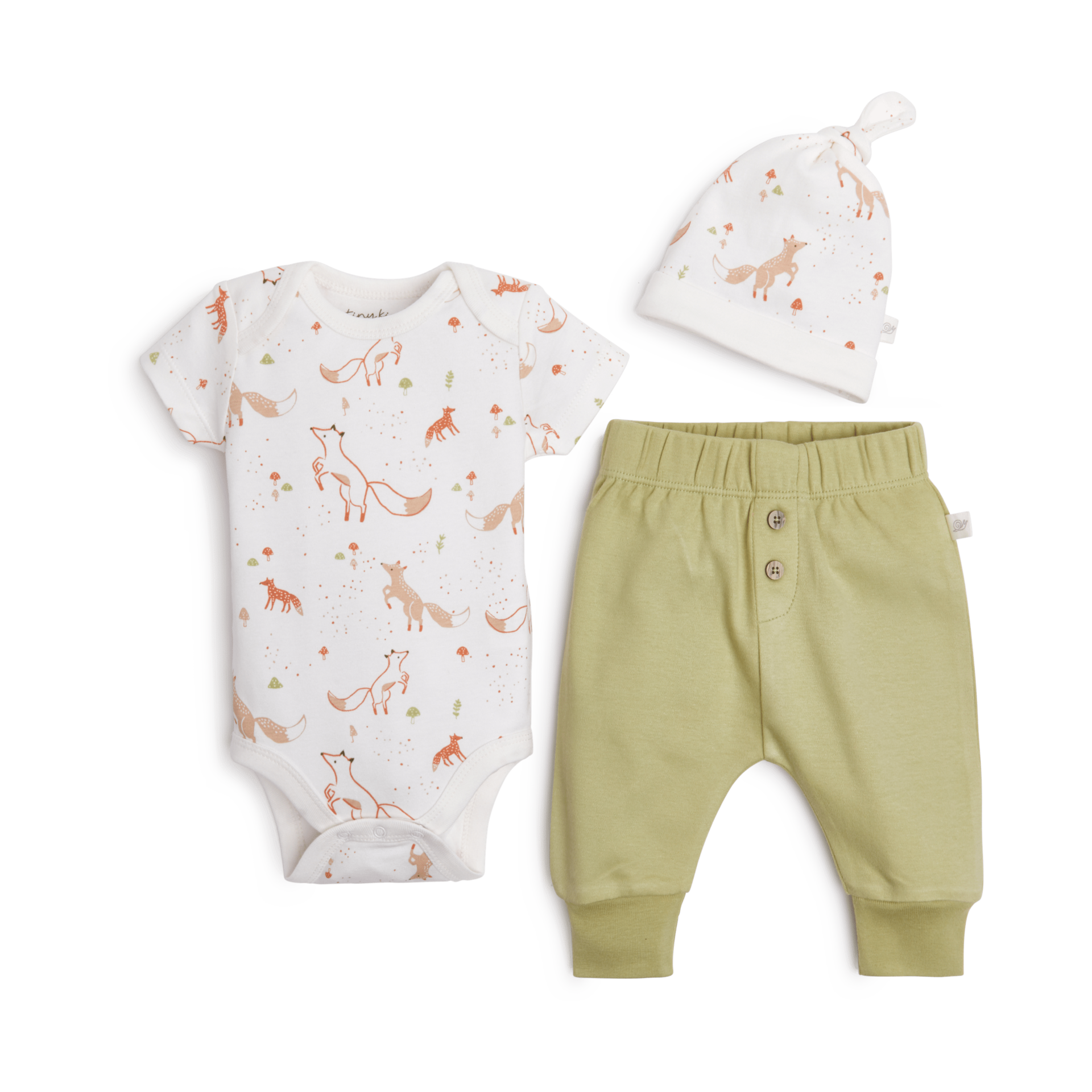 Tiny Kind 3 Piece Organic Outfit Set.