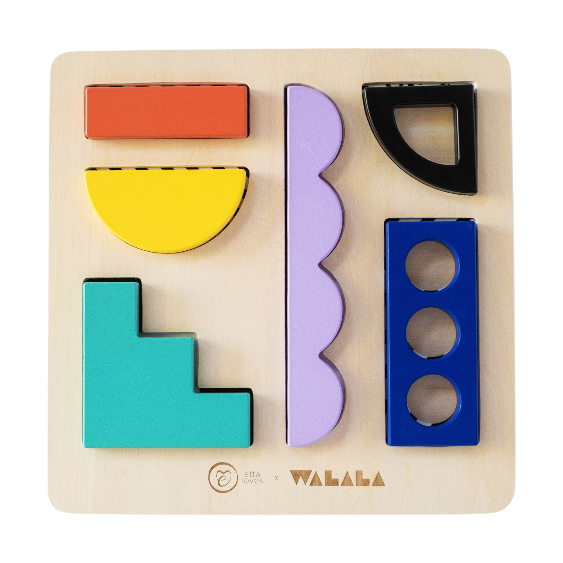 Etta Loves Wooden Puzzle Board - Etta Loves X Walala Studio.