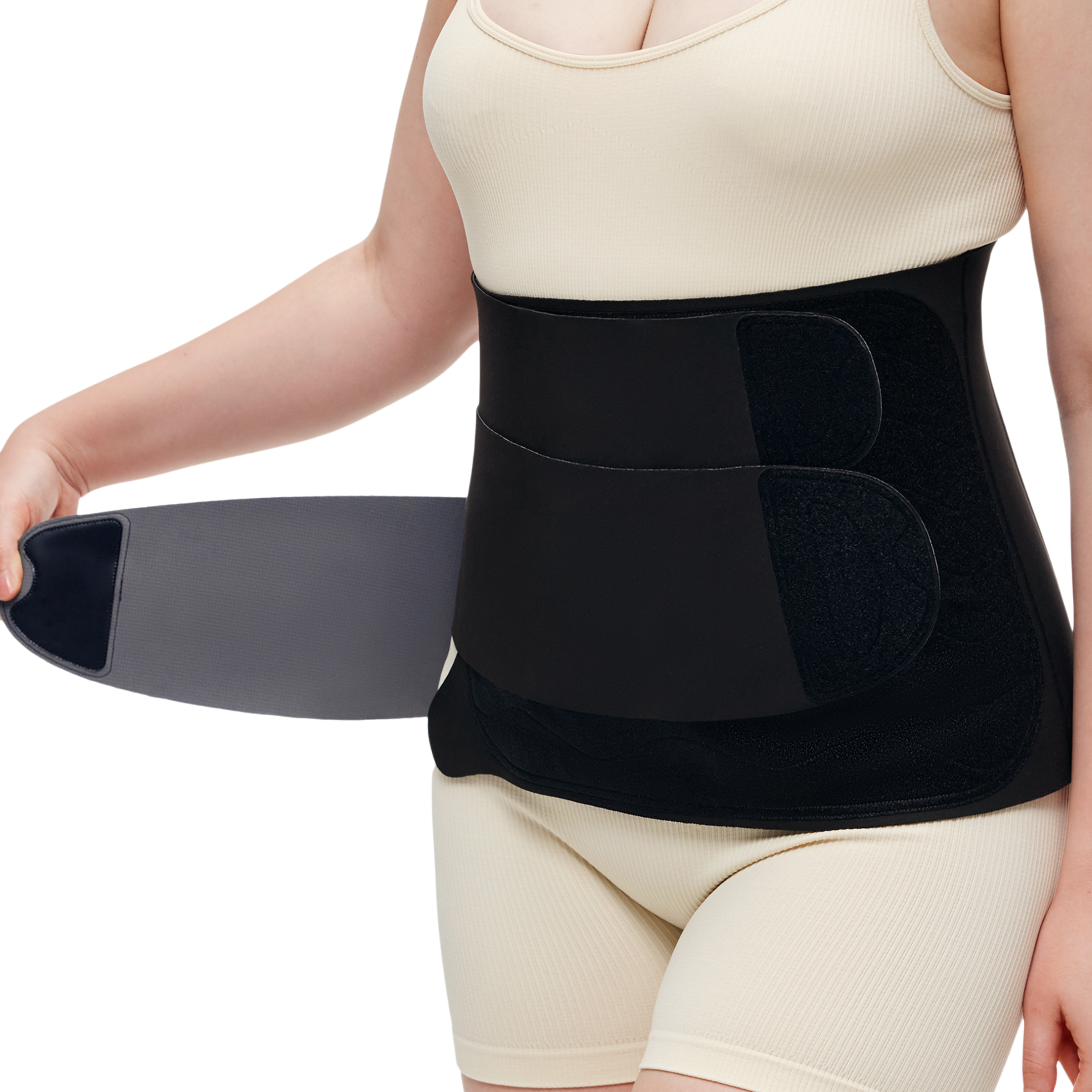 Momcozy Ergowrap Postpartum Belly Band - Black, M.