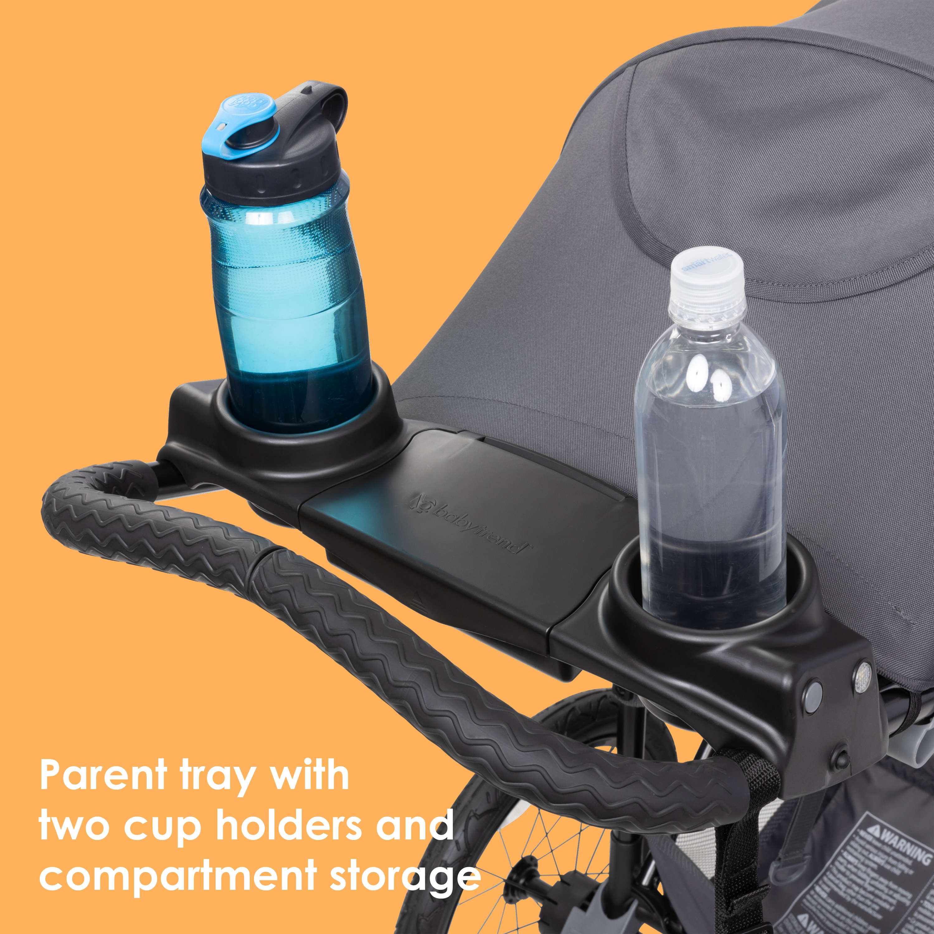 Baby Trend Expedition Zero Flat Jogger with LED Lights - Dash Grey.