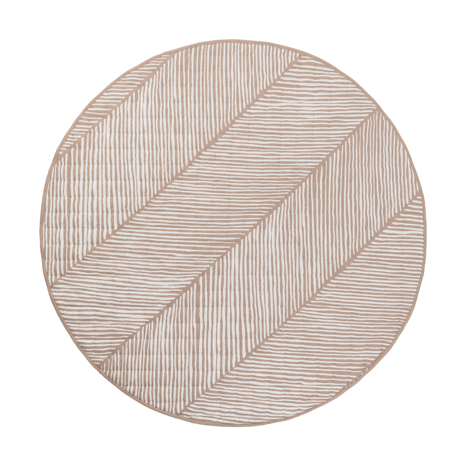 Toddlekind Snuggle Quilted Cotton Play Mat - Sea Shell.