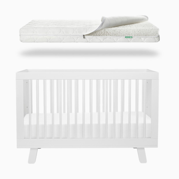 babyletto x Newton Baby Hudson Crib & Breathable 2-Stage Mattress Bundle.