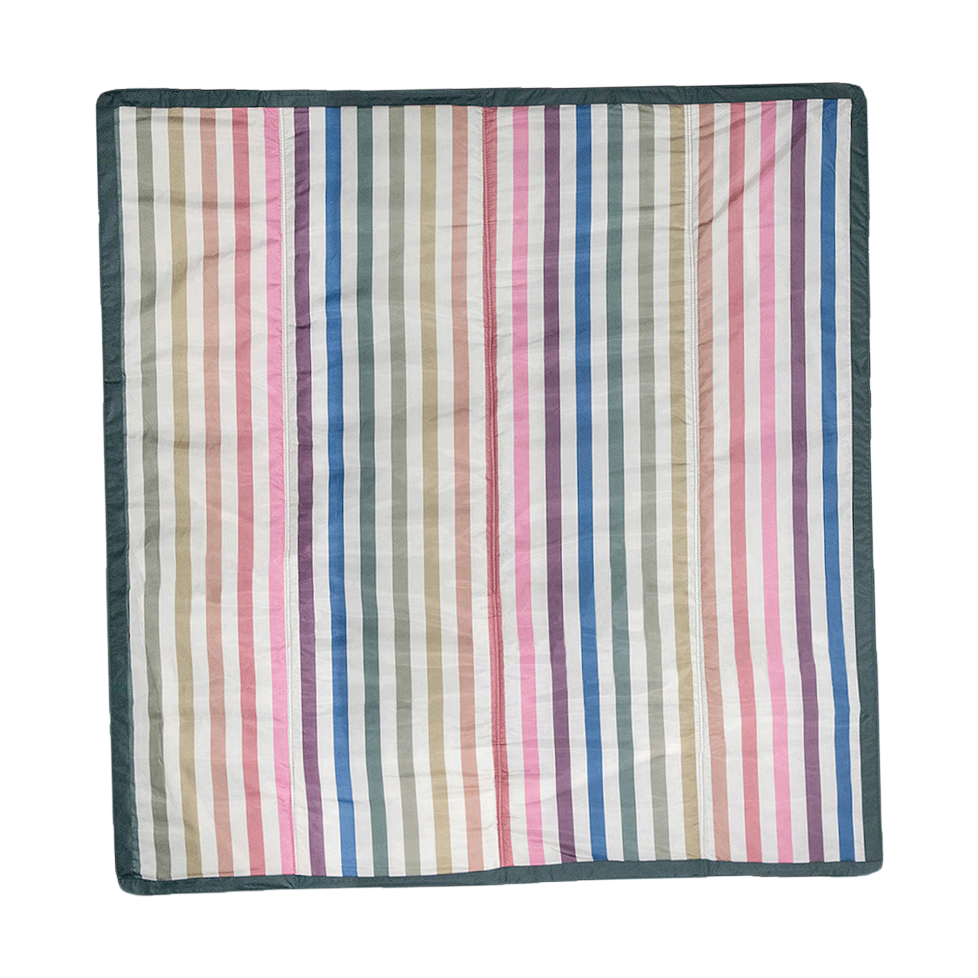 Little Unicorn Outdoor Blanket Chroma Rugby Stripe, 5 X 5 Ft