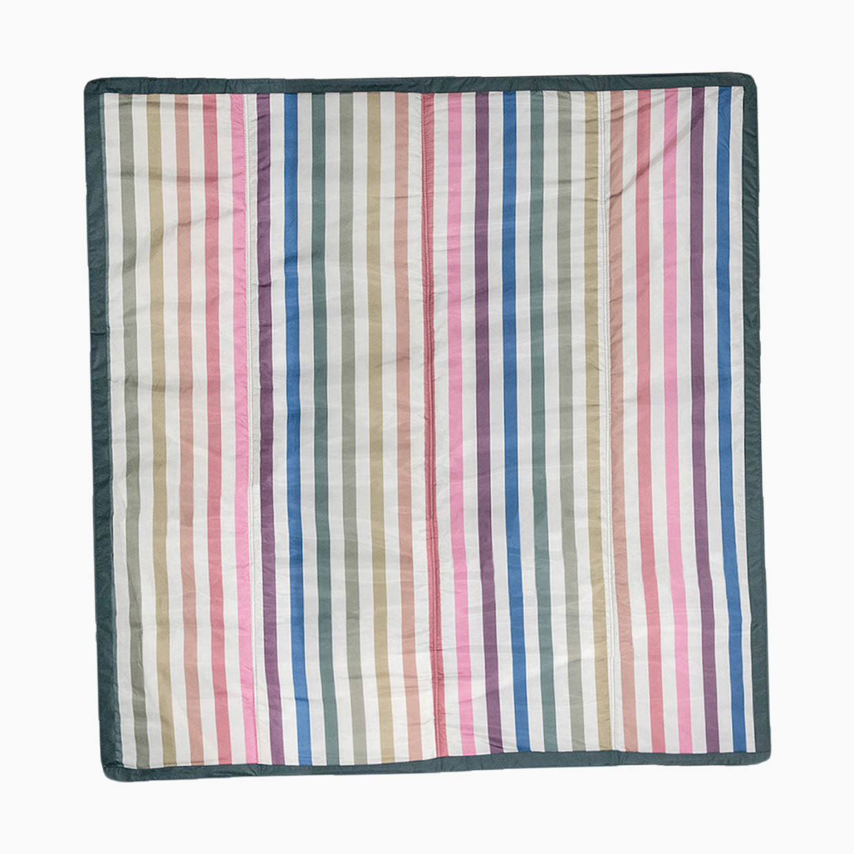Little Unicorn Outdoor Blanket - Chroma Rugby Stripe, 5 X 5 Ft.