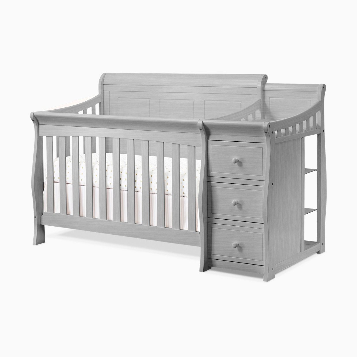Sorelle Princeton Elite Panel Crib & Changer - Weathered Gray.