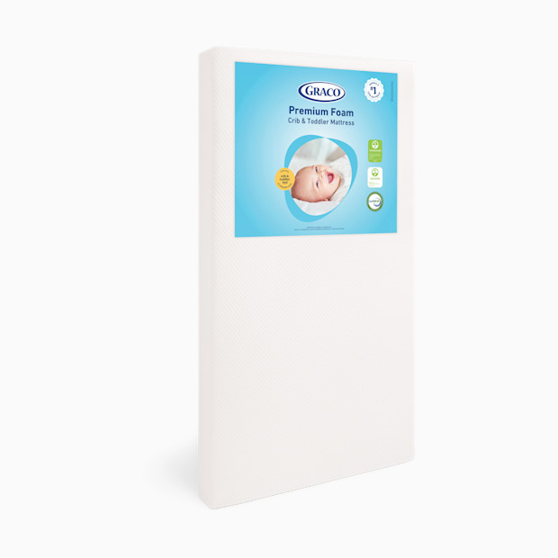 Graco Premium Foam Crib & Toddler Mattress - White.