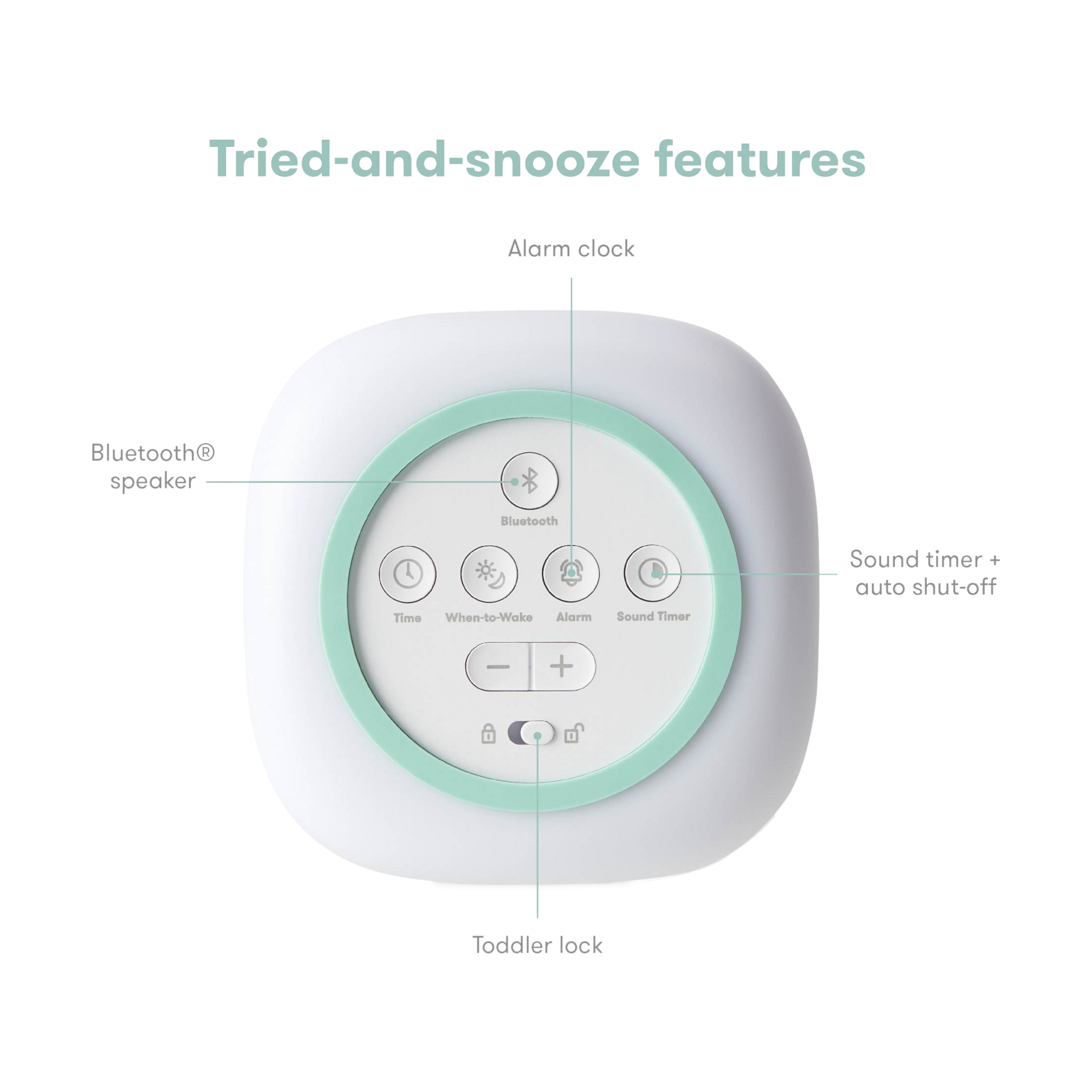 Frida Baby 3-in-1 Sound Machine & When-To-Wake Clock & Nightlight.