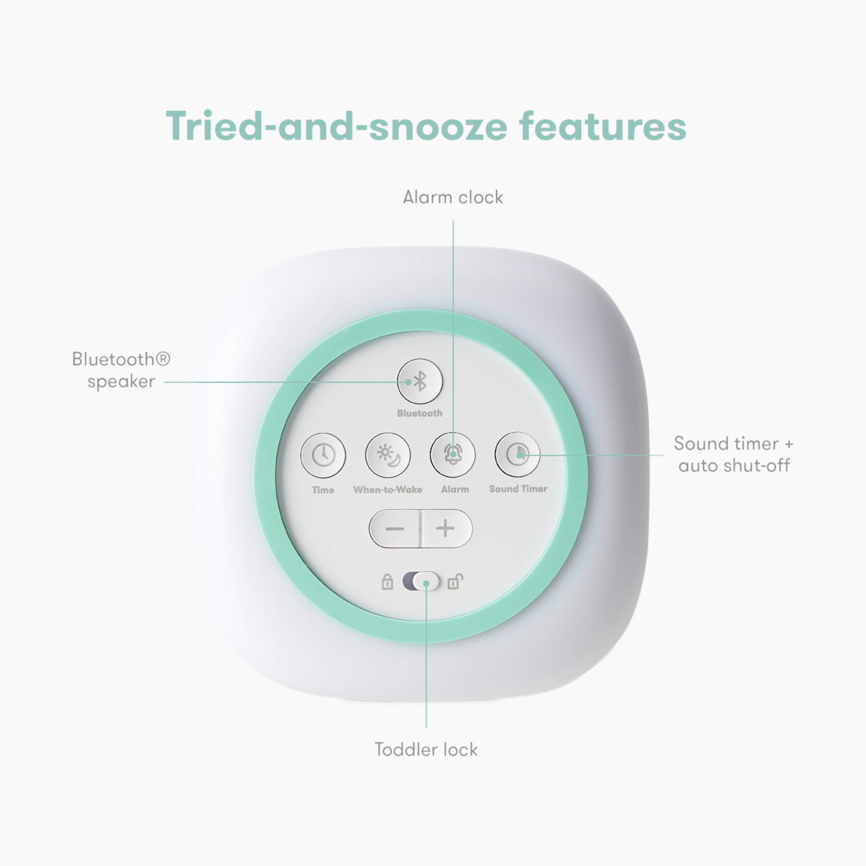 Frida Baby 3-in-1 Sound Machine & When-To-Wake Clock & Nightlight.