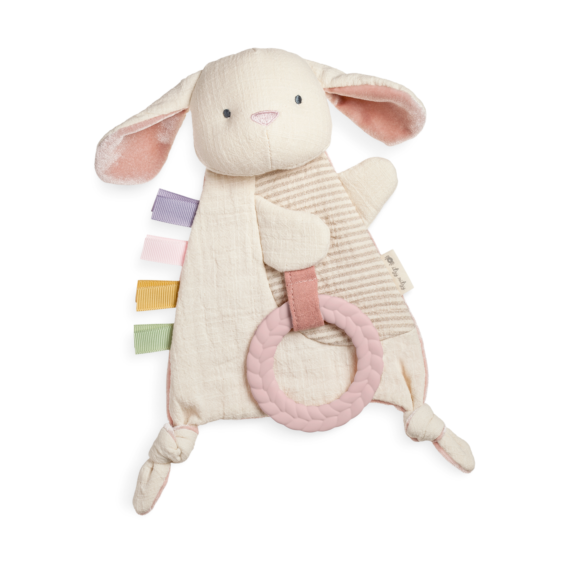 Itzy Ritzy Bitzy Crinkle Sensory Crinkle Toy with Teether - Bunny.