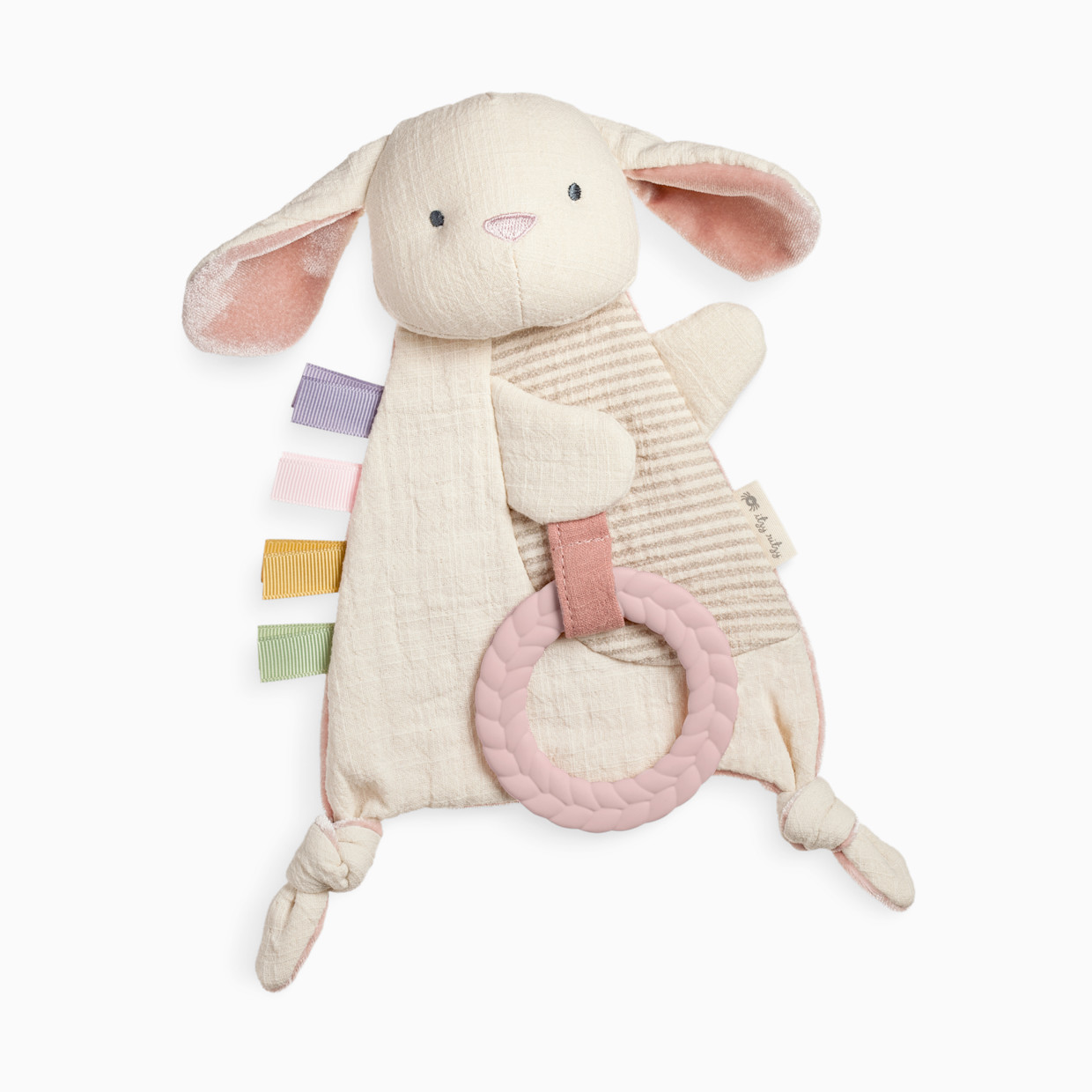 Itzy Ritzy Bitzy Crinkle Sensory Crinkle Toy with Teether - Bunny.