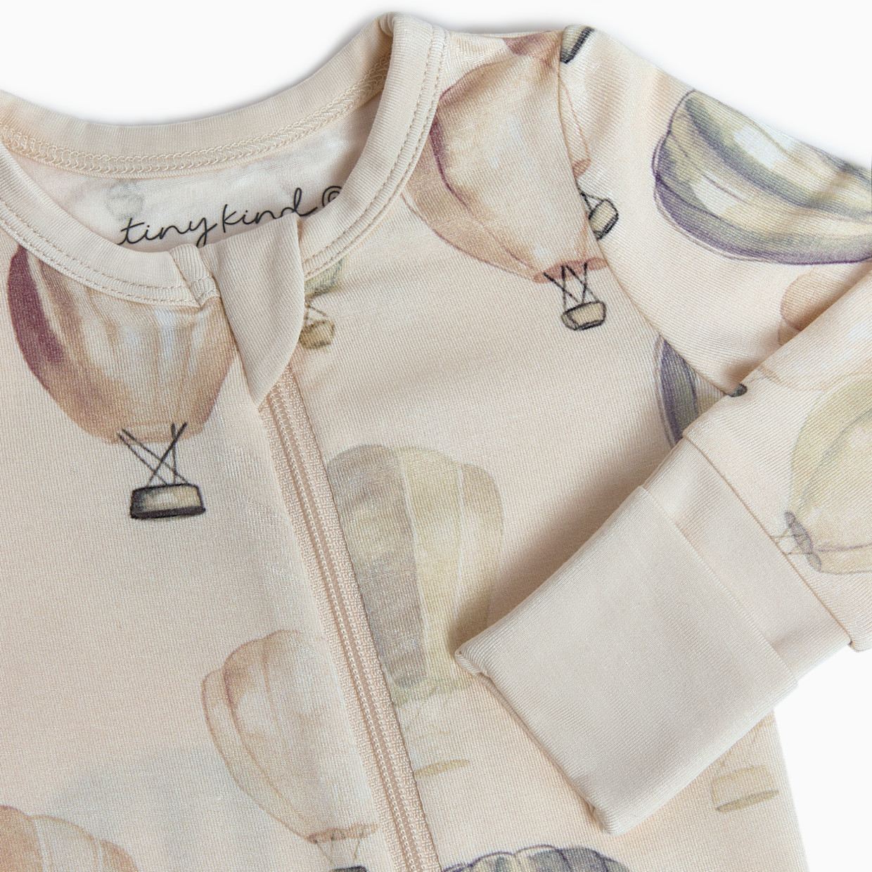 Tiny Kind Bamboo Viscose Convertible Footie Printed - Up Up Away, 0-3 M.