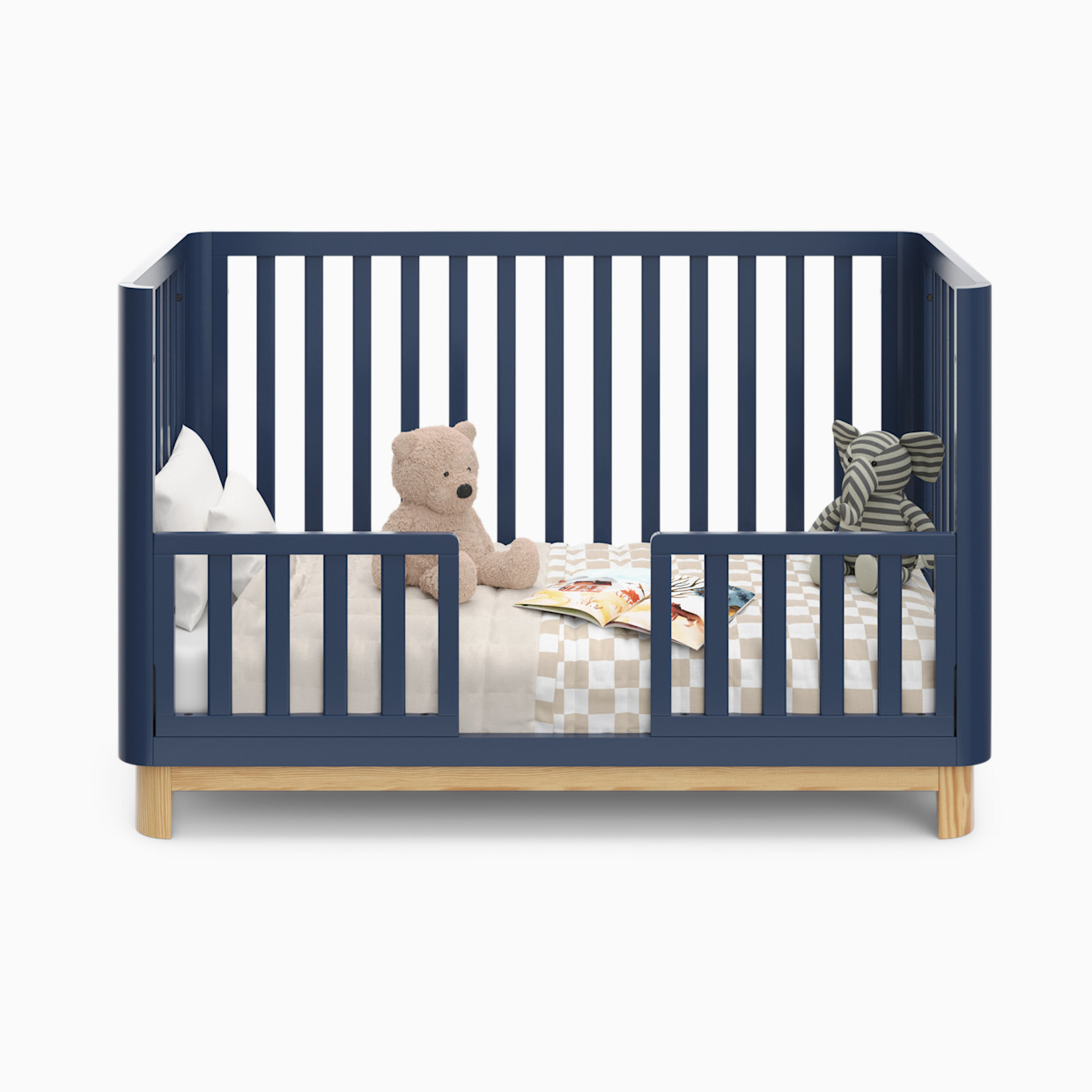 Storkcraft Universal Toddler Guardrail (Slats) - Midnight Blue.