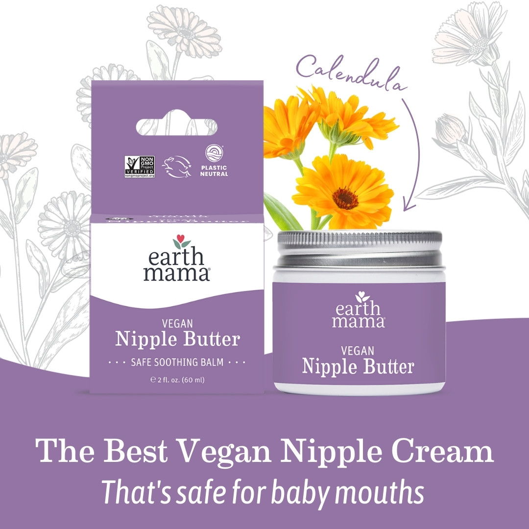 Earth Mama Vegan Nipple Butter - 2 Fl Oz, 1.