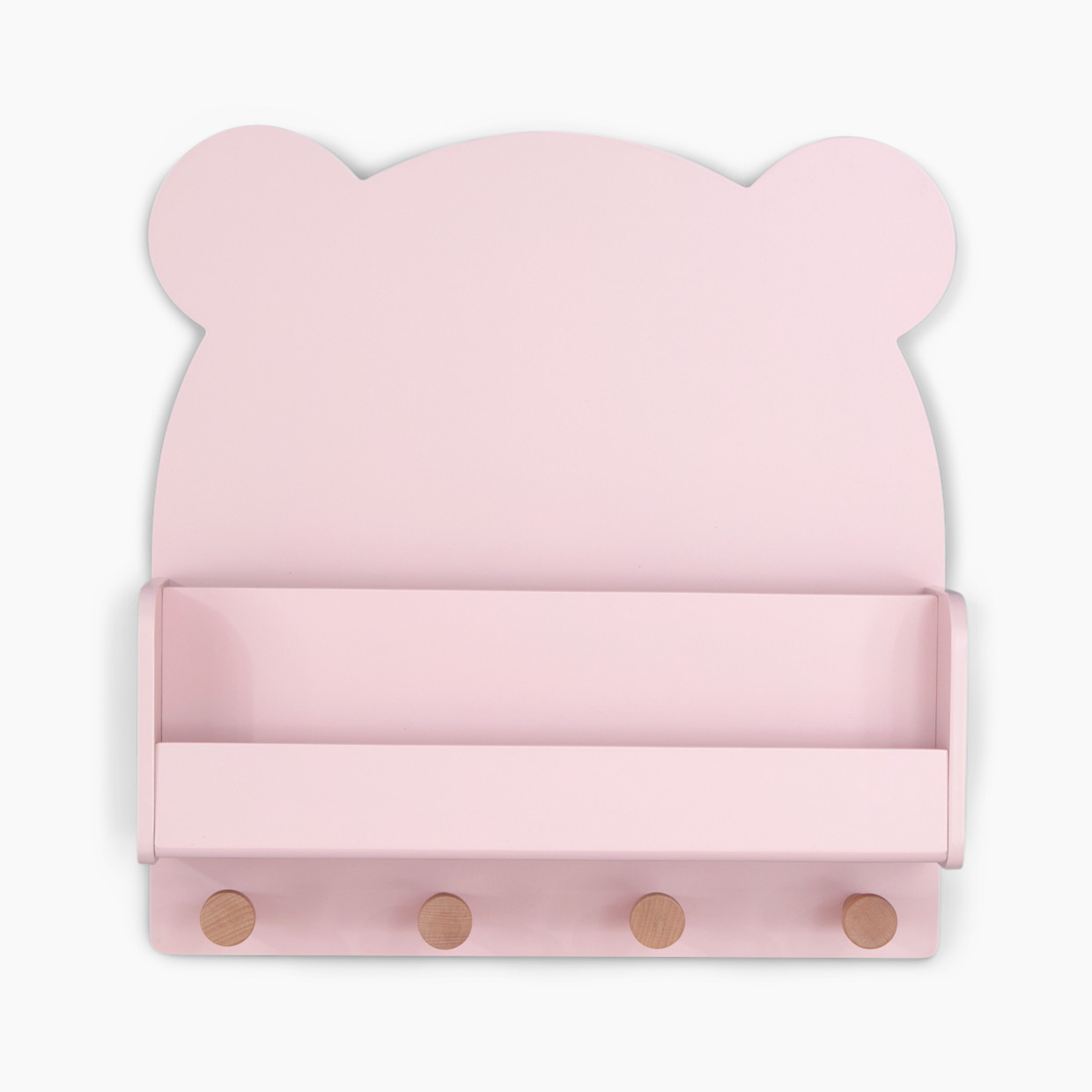Delta Children babyGap Brannan Bear Wall Shelf with 4 Hooks - Blush.