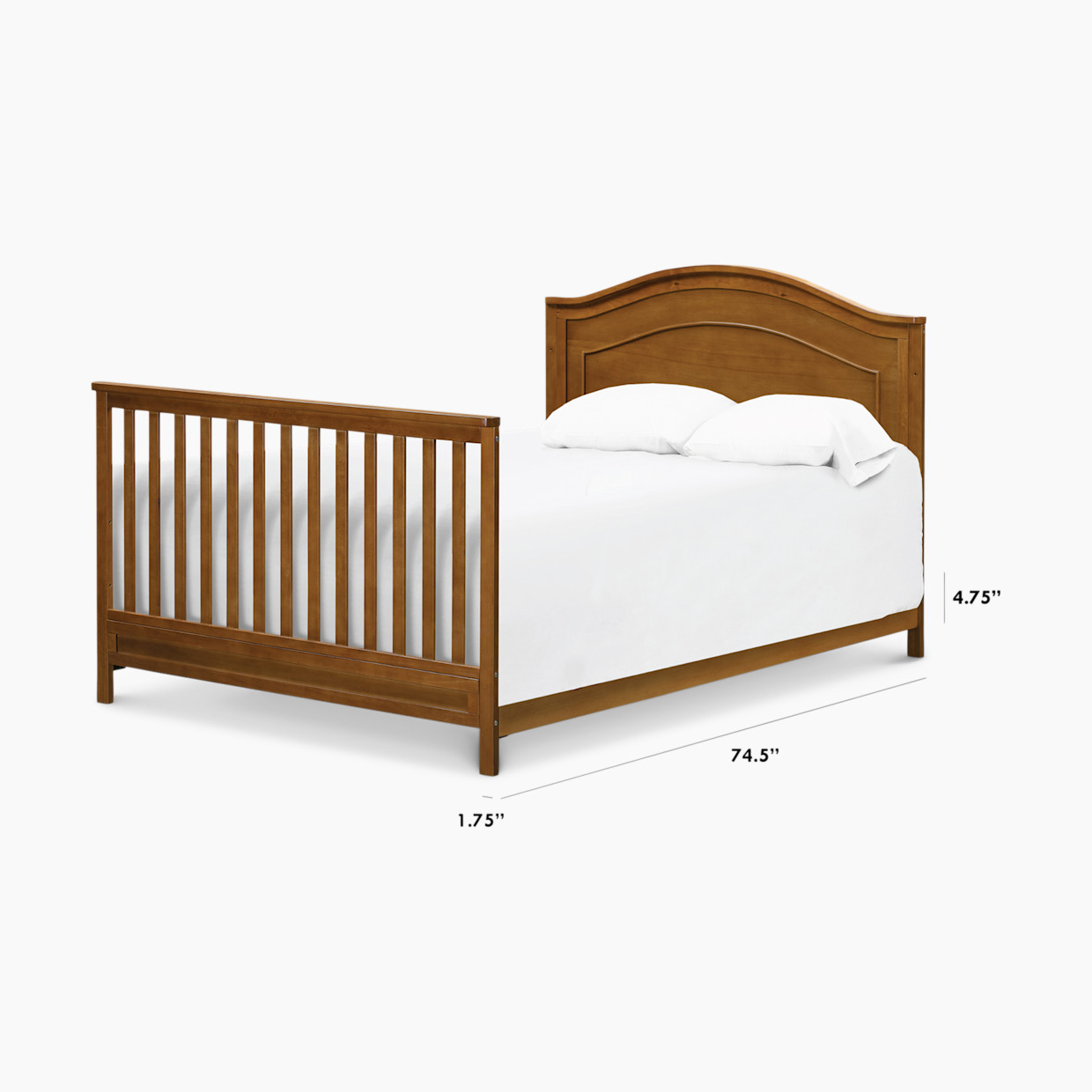 daVinci Twin/Full-Size Bed Conversion Kit (M5789) - Chestnut.