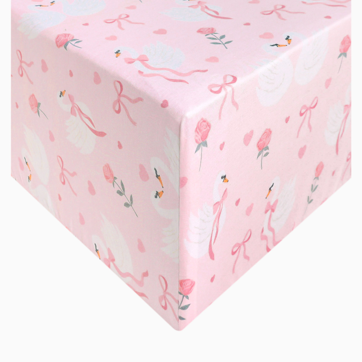 Copper Pearl Printed Premium Crib Sheet - Adelia.