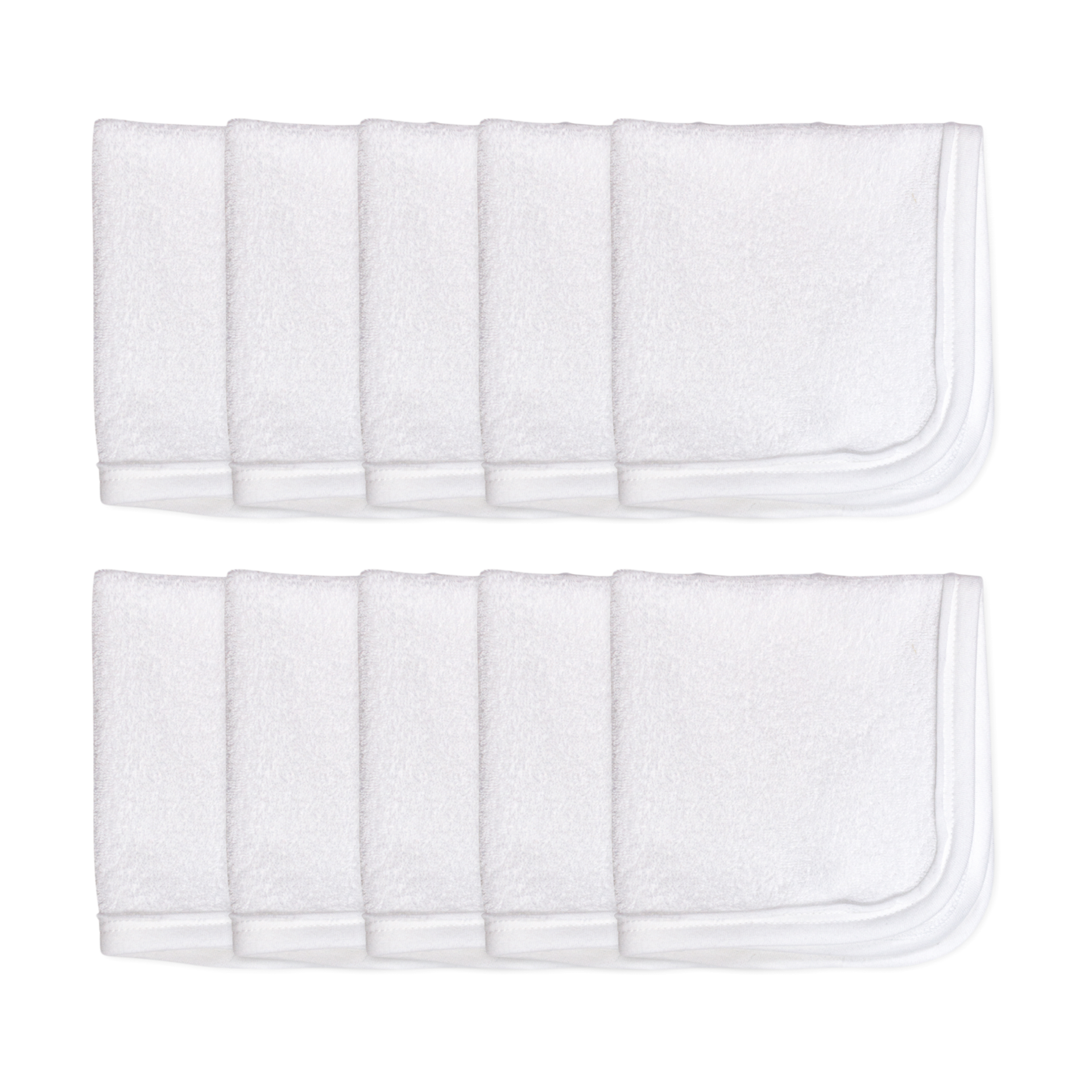 Honest Baby Clothing 10Pack Organic Cotton Baby Terry Washcloths