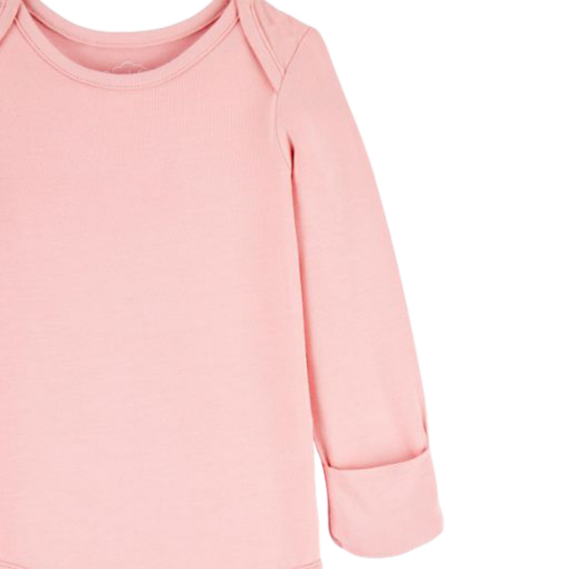 Carter's 2-Pack Long-Sleeve PurelySoft Bodysuits - Pink/Ivory, Newborn.