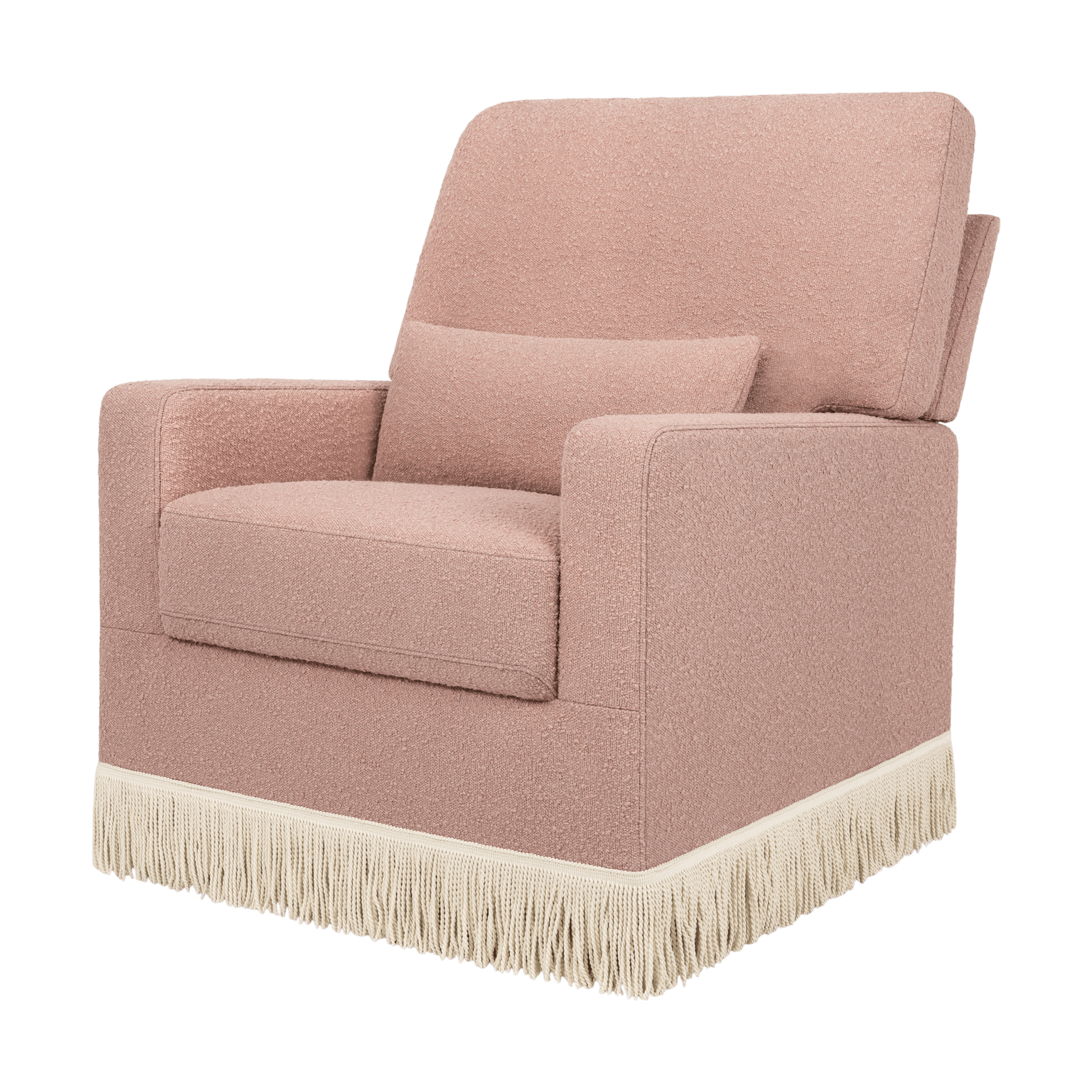 Thumbnail of Rose Boucle With Ivory Tassel Fringe