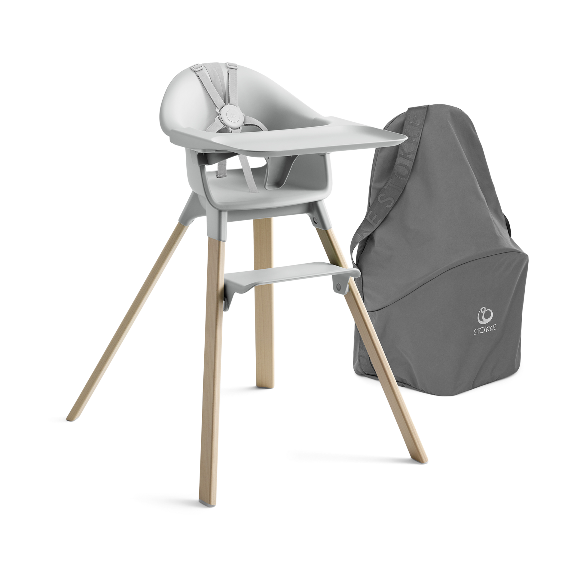 Stokke Clikk High Chair & Travel Bag Bundle.