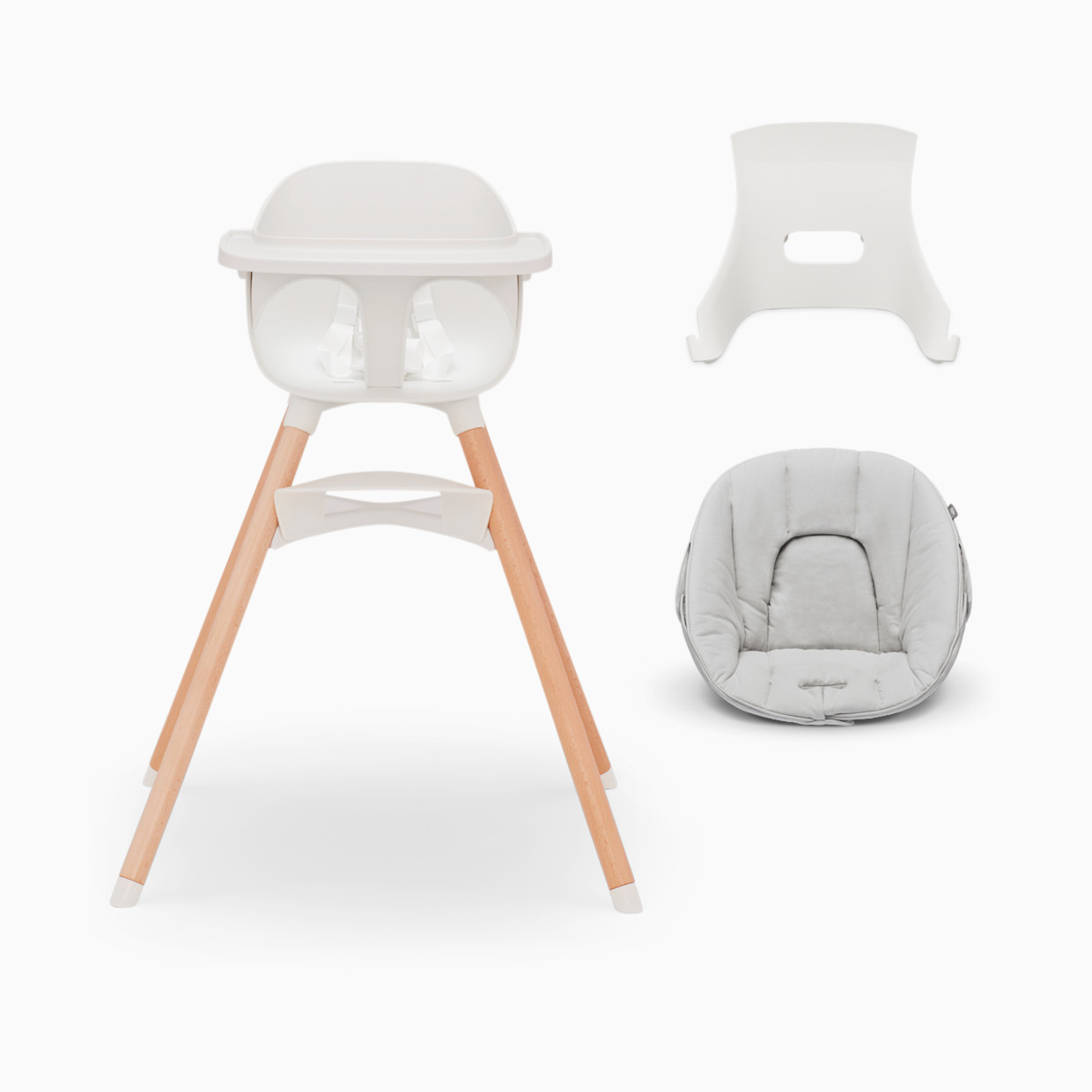Lalo High Chair + Infant Kit - Coconut.
