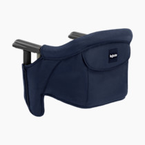 Inglesina Fast Table Chair, Navy - Portable Baby High Chair - for Babies & Toddlers up to 37 lbs - Collapsible Design - Fits Tables 0.8'' to 3.5'' Thick - Compact & Easy to Use - Travel Bag Included