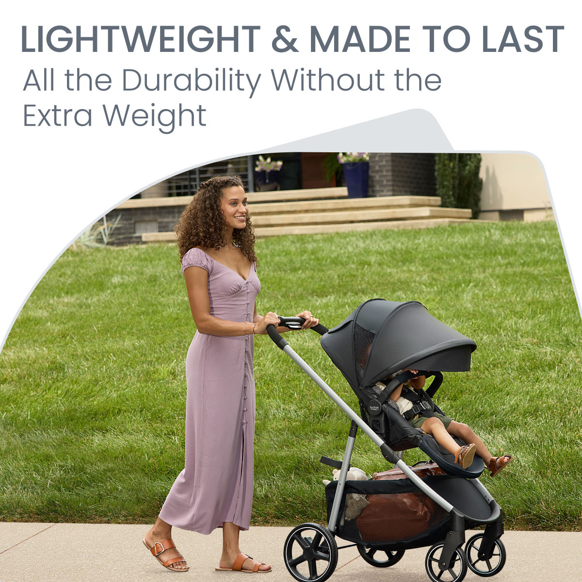 Britax Grove Modular Stroller - Pindot Stone.
