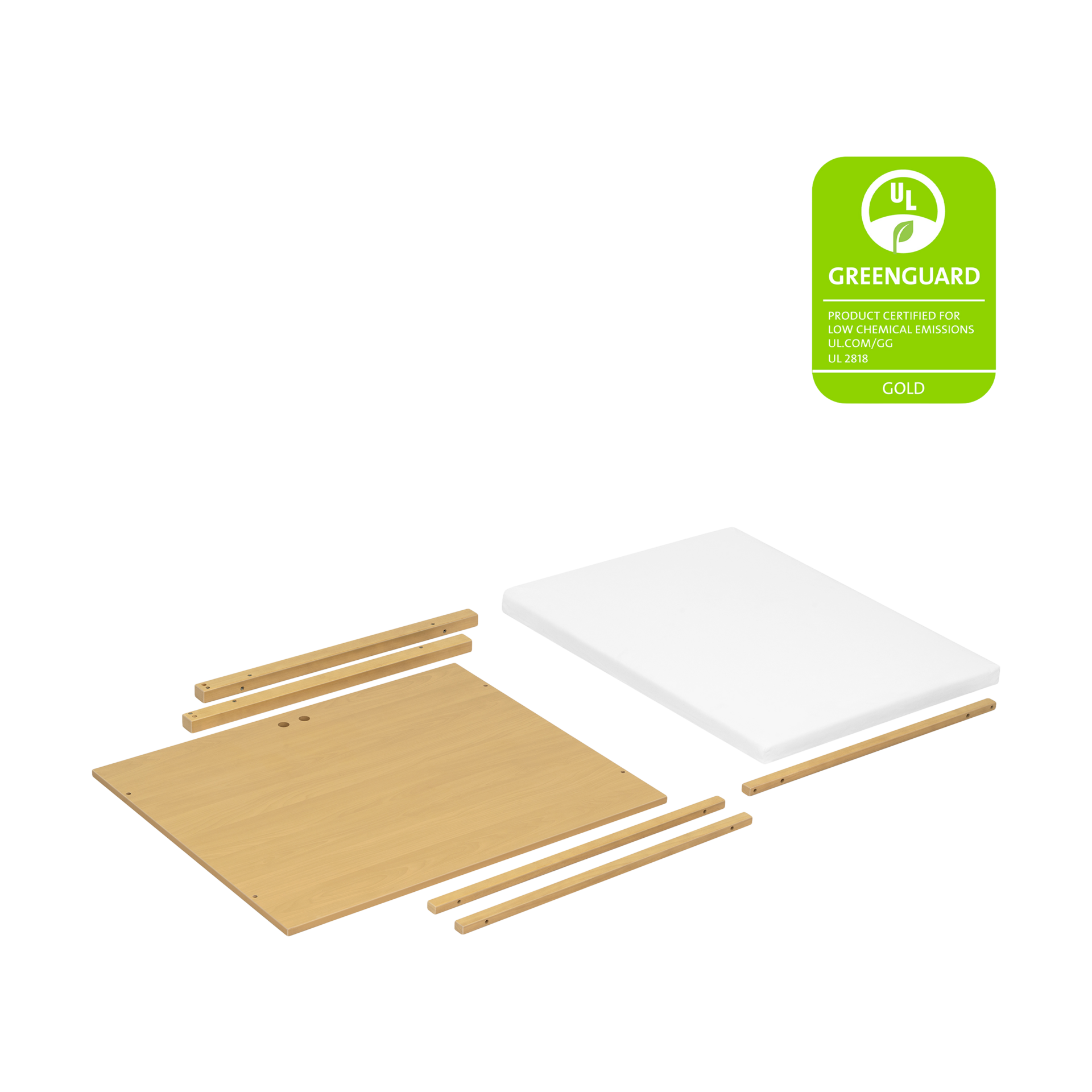 babyletto Palma All-Stages Midi Crib Conversion Kit - Honey.