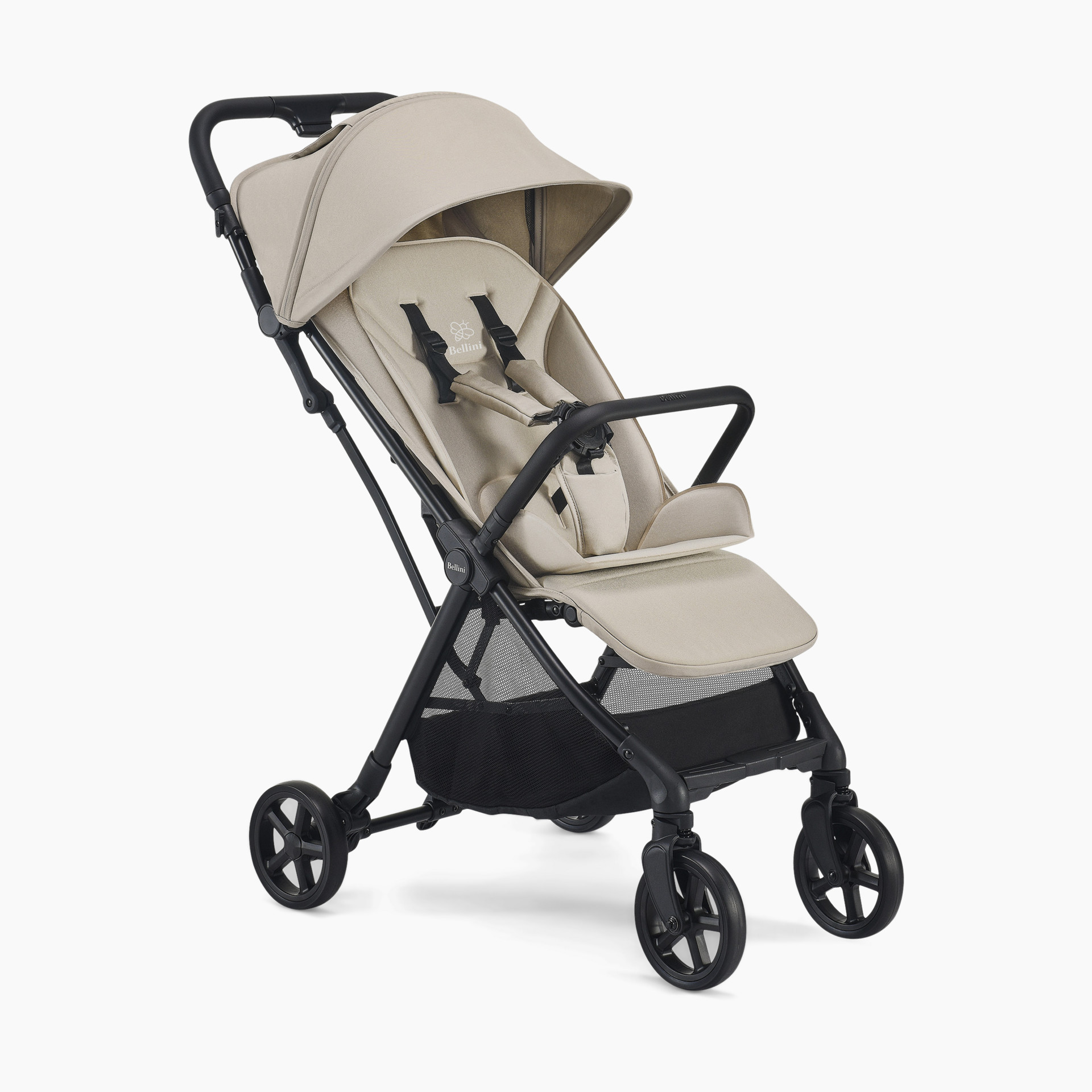 Bellini Juno Compact Auto-Folding Stroller Taupe Babylist Shop
