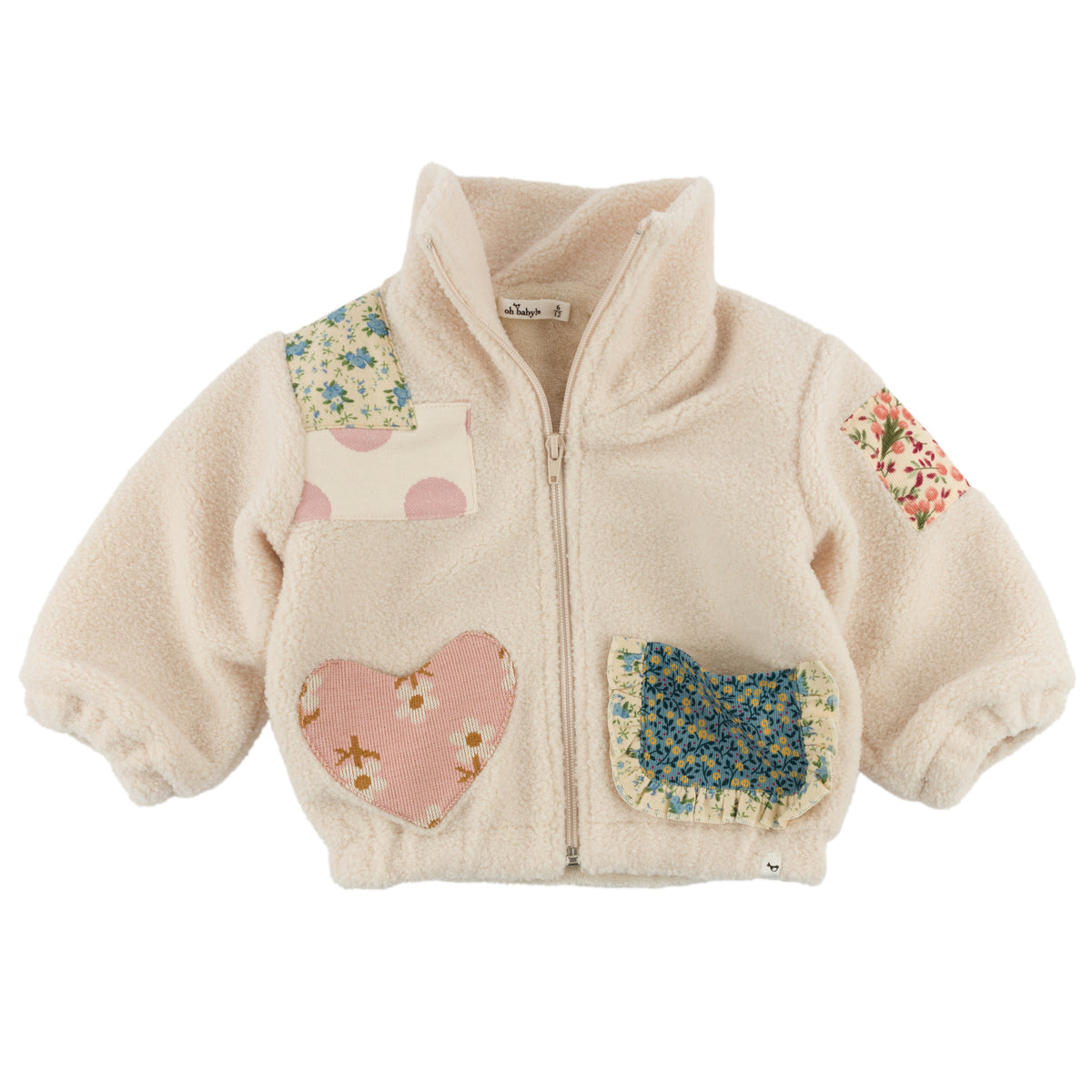 oh baby! Patchwork Sherpa Faux Fur Tahoe Jacket.