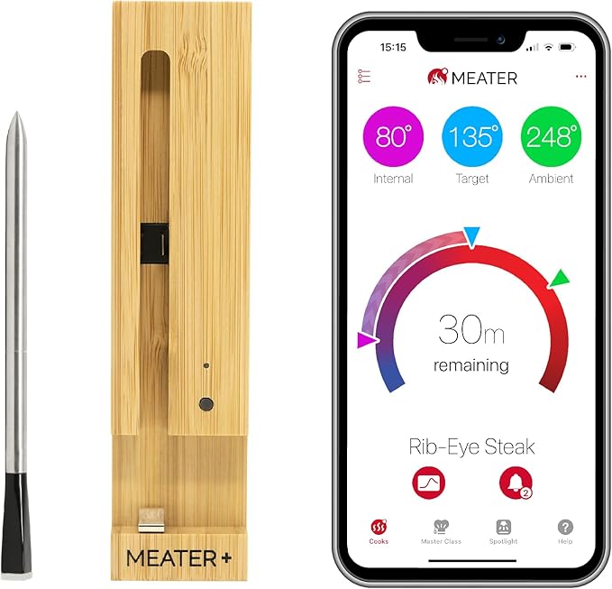 MEATER Plus: Smart Bluetooth Wireless Meat Thermometer Digital.