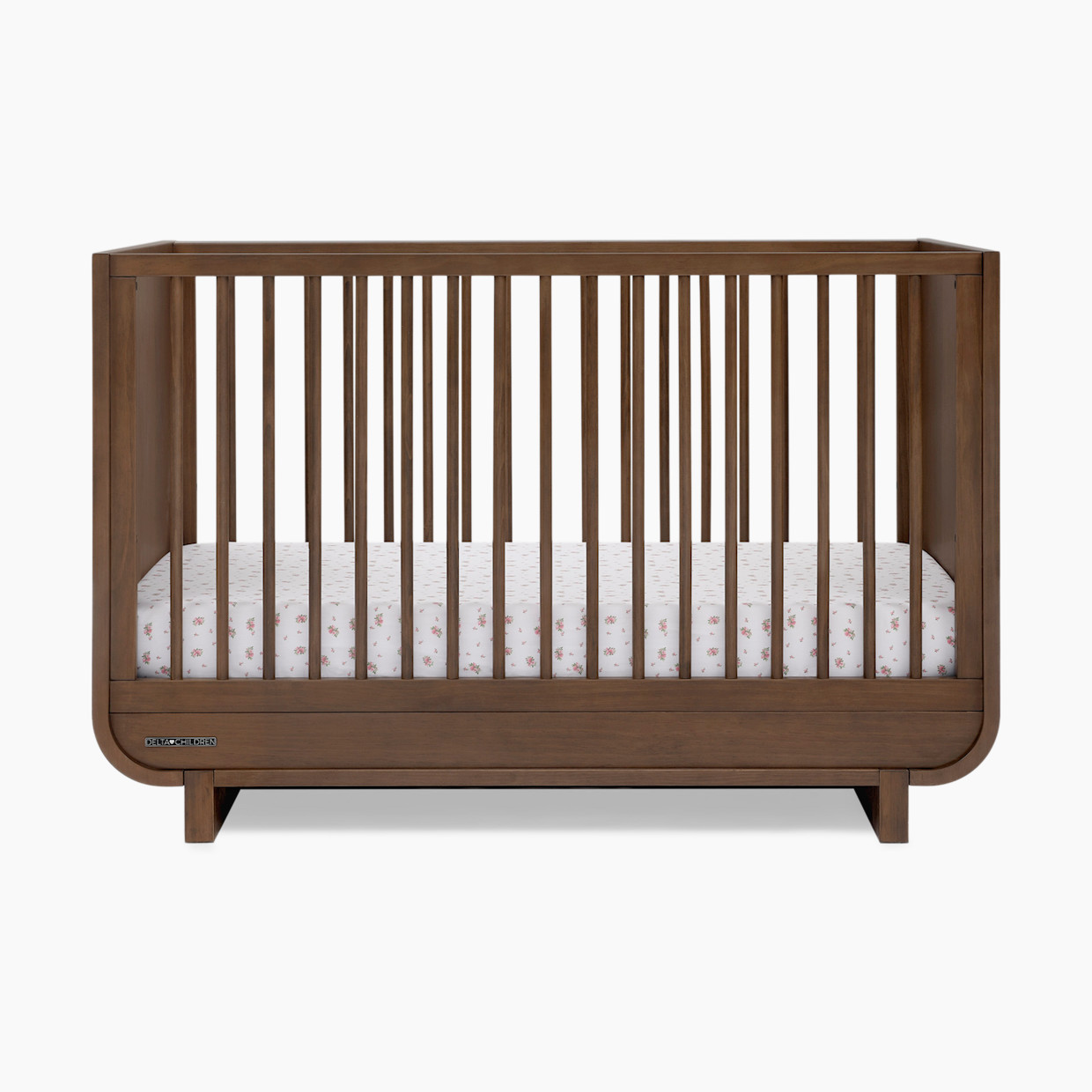 Delta Children Rhodes 4-in-1 Convertible Crib Teak Brown
