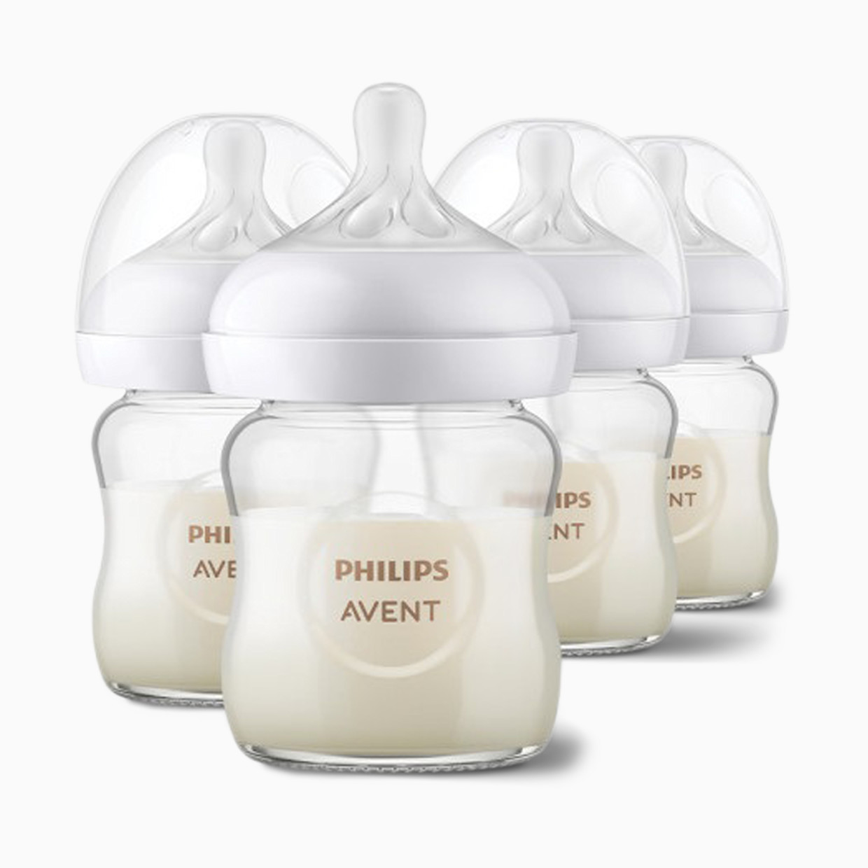 Philips Avent Glass Natural Baby Bottle with Natural Response Nipple - 4 Oz, 4.