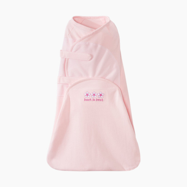 Halo SwaddleSure Adjustable Swaddling Pouch (Cotton) - Pink, Small.