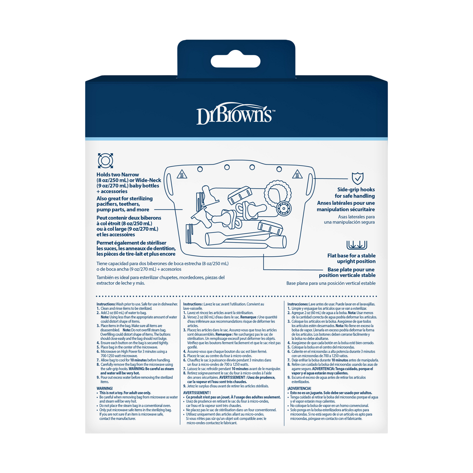 Dr. Brown's Microwave Sterilizer Bag, Silicone - Green.
