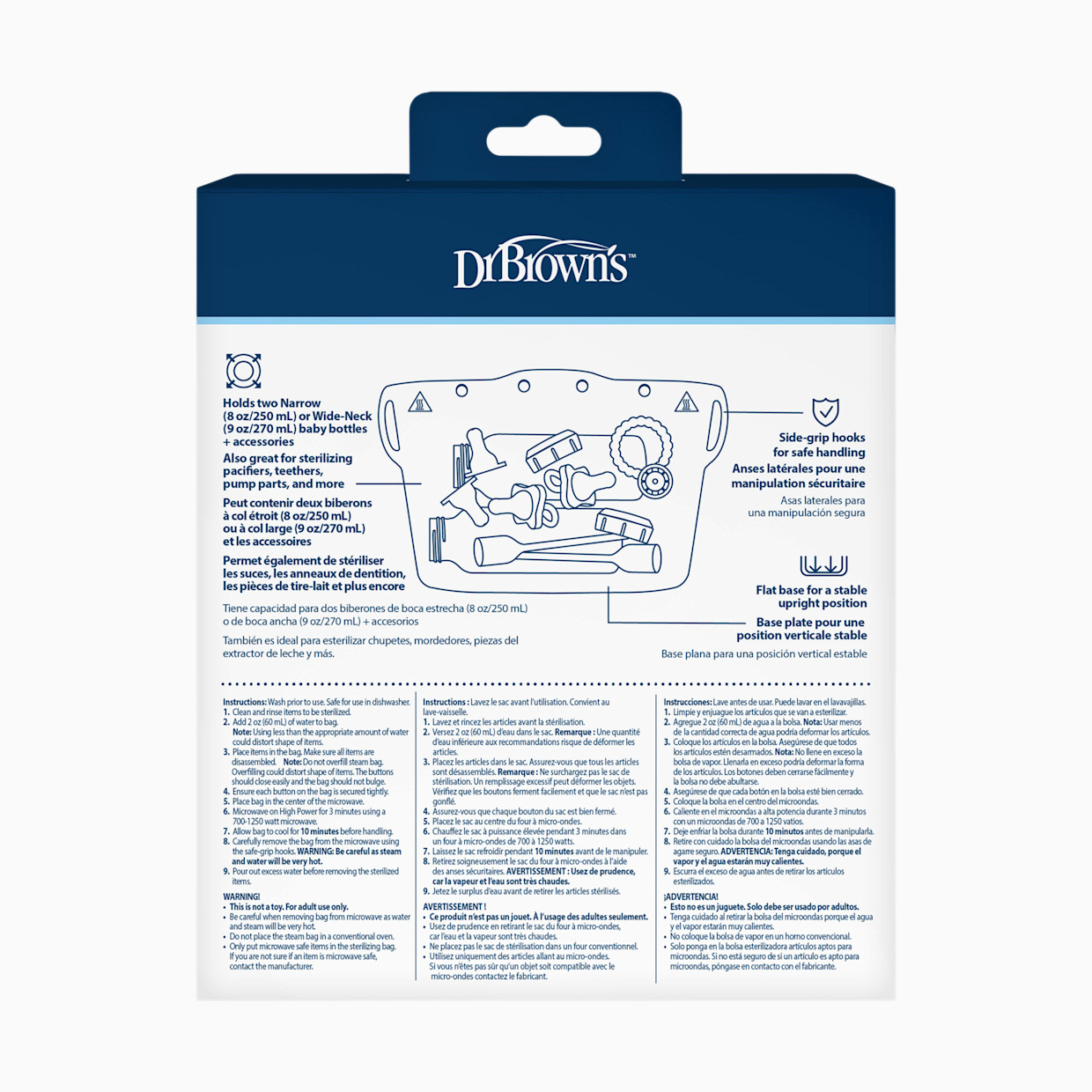 Dr. Brown's Microwave Sterilizer Bag, Silicone - Green.